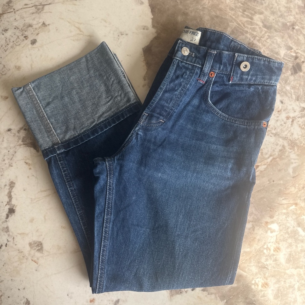 We The Free Slade Slim Selvedge Dark Blue Jeans